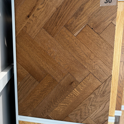 Kensington Engineered Real Wood Herringbone Oak Smoked Brushed Oiled